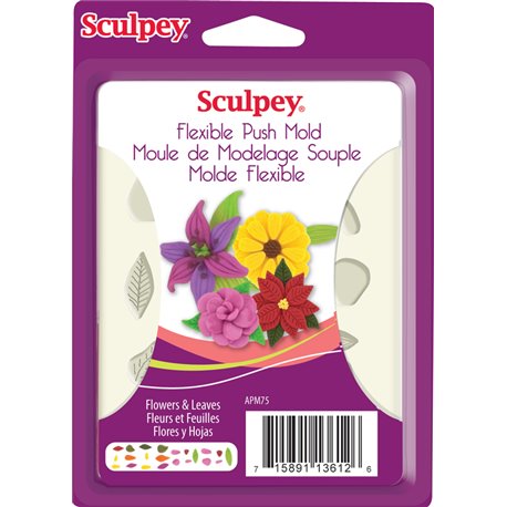 Moldes Hojas y Flores Sculpey