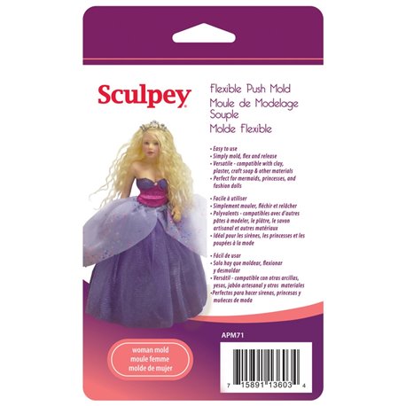 Molde Mujer Sculpey