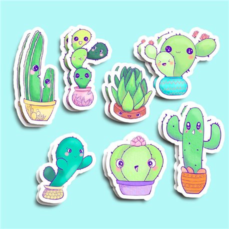 Pegatinas Cactus