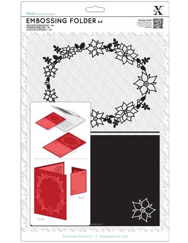 Carpeta de embossing Poinsettia A4