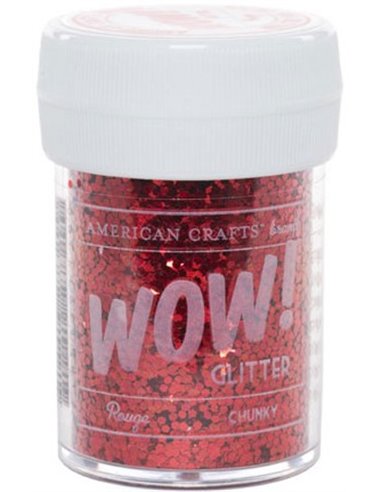 Purpurina Chunky WOW Rouge