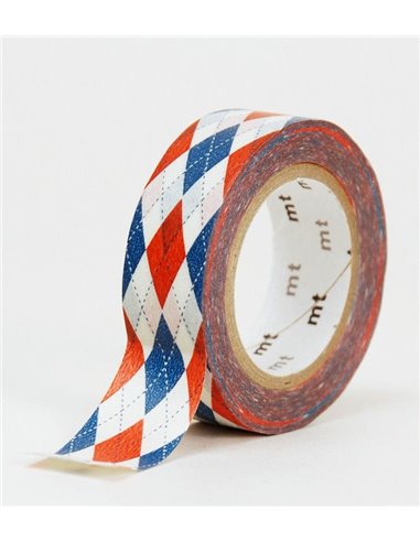 Washi Tape MT Argyle Red