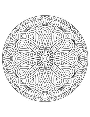 Sello de madera Mandala