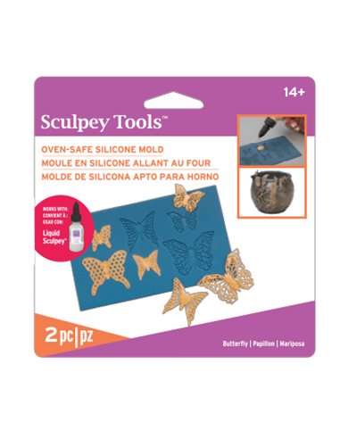 Molde Textura Sculpey Mariposas