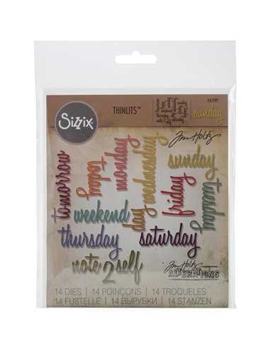 Troquel Thinlits Daily Words Sizzix