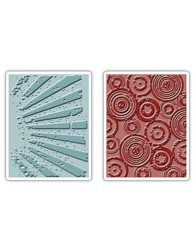 Carpetas de Embossing Rays and Retro Circles