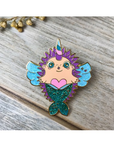 Pin erizo sirena