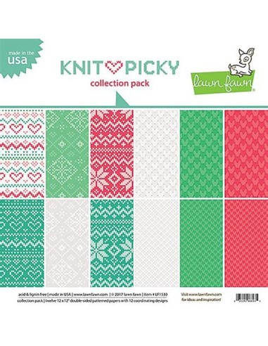 Colección Lawn fawn Knit Picky
