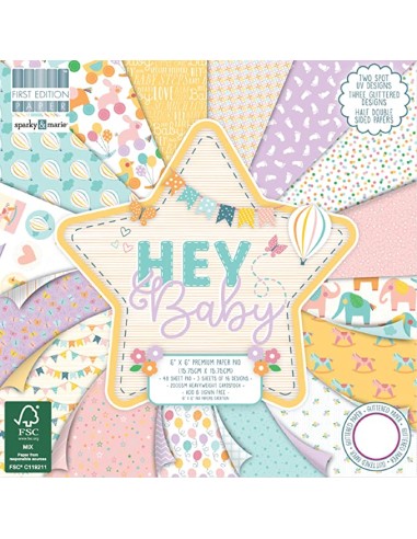 Bloc de papeles de bebe Hey Baby  15cm