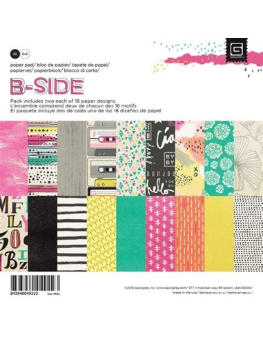 Bloc de papeles B-side 15cm