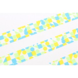 Washi Tape MT Maru Sankaku Shikaku Blue