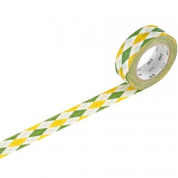 Washi Tape MT Argyle Green