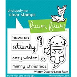 Sellos Lawn Fawn Winter Otter
