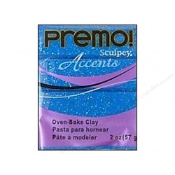 Premo! Accents Blue Glitter